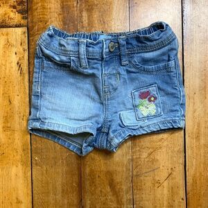 Gap shorts jean size 6 to 12 months Jean shorts flowers cotton vintage gap